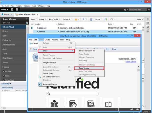 lotus notes 8.5 keyboard shortcuts