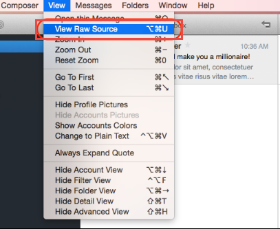 view Polymail Mail Header